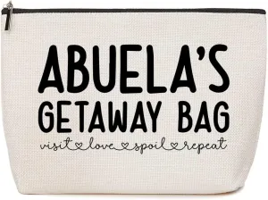 Abuela Gifts Grandma Gifts Makeup Bag Grandma Birthday Gifts Grandmother Gifts First Grandma Gift Appreciation Gifts for Women Nanny Mimi Christmas Retirement Grandmothers Day Gifts Cosmetic Bag