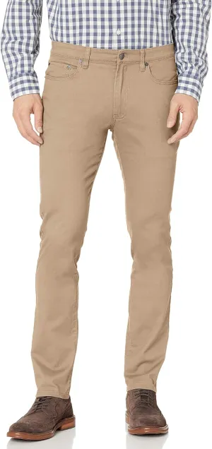Amazon Essentials Slim Fit Khaki Pants for Men, 5-Pocket Stretch Twill