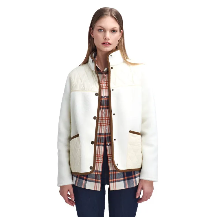 Barbour Ladies Brambles Fleece - Winter Pearl