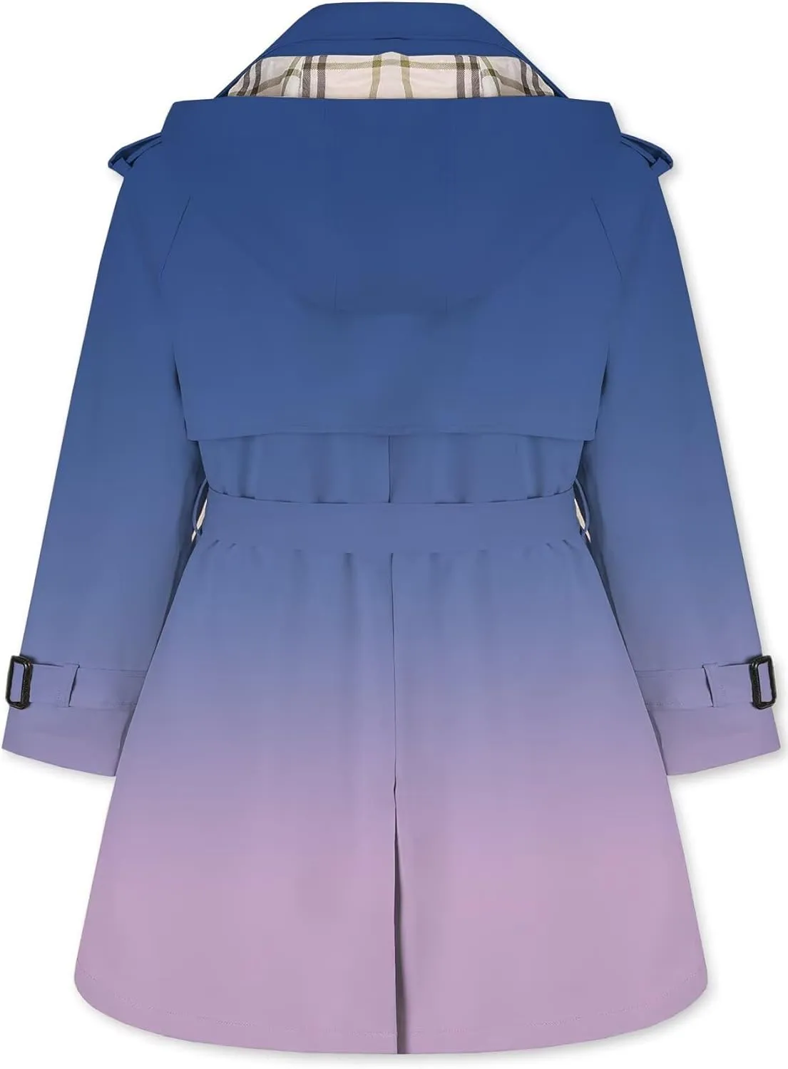 Betusline Girls & Women's Rain Jackets Waterproof Hooded Trench Coat,3 Years - Women 2XL