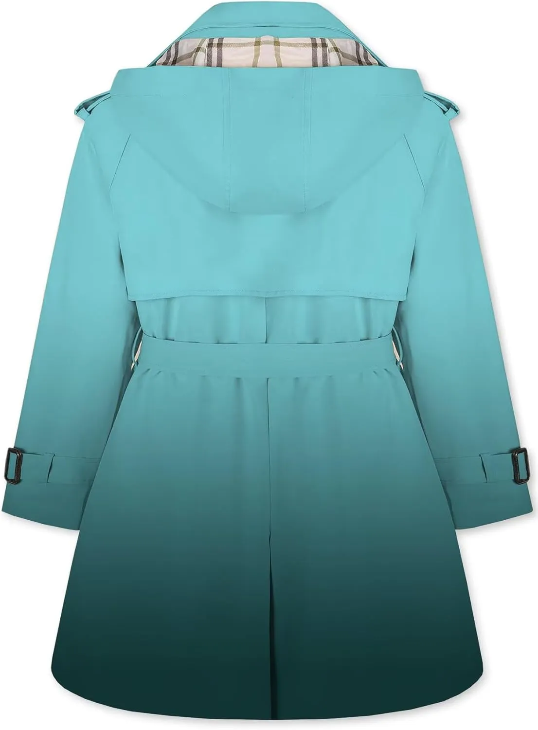 Betusline Girls & Women's Rain Jackets Waterproof Hooded Trench Coat,3 Years - Women 2XL