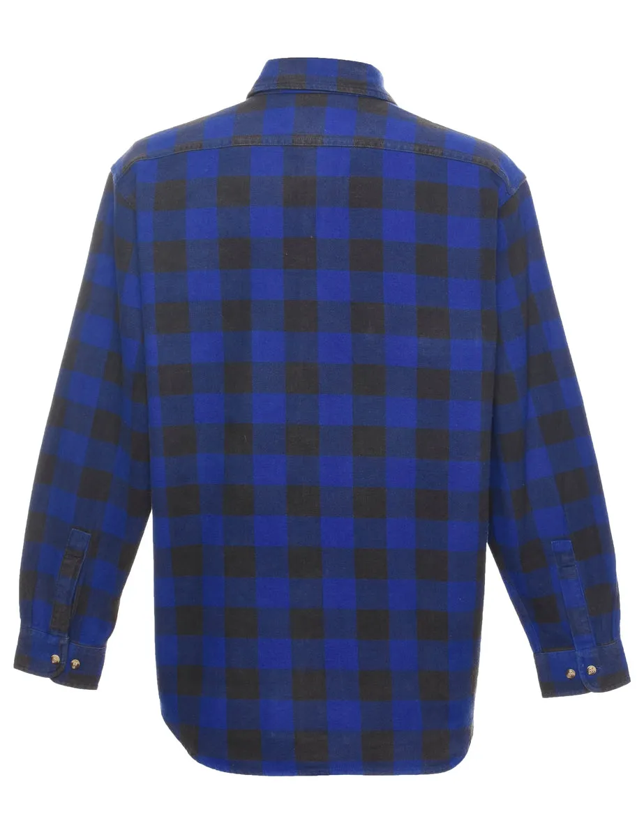 Blue Checked Shirt - M