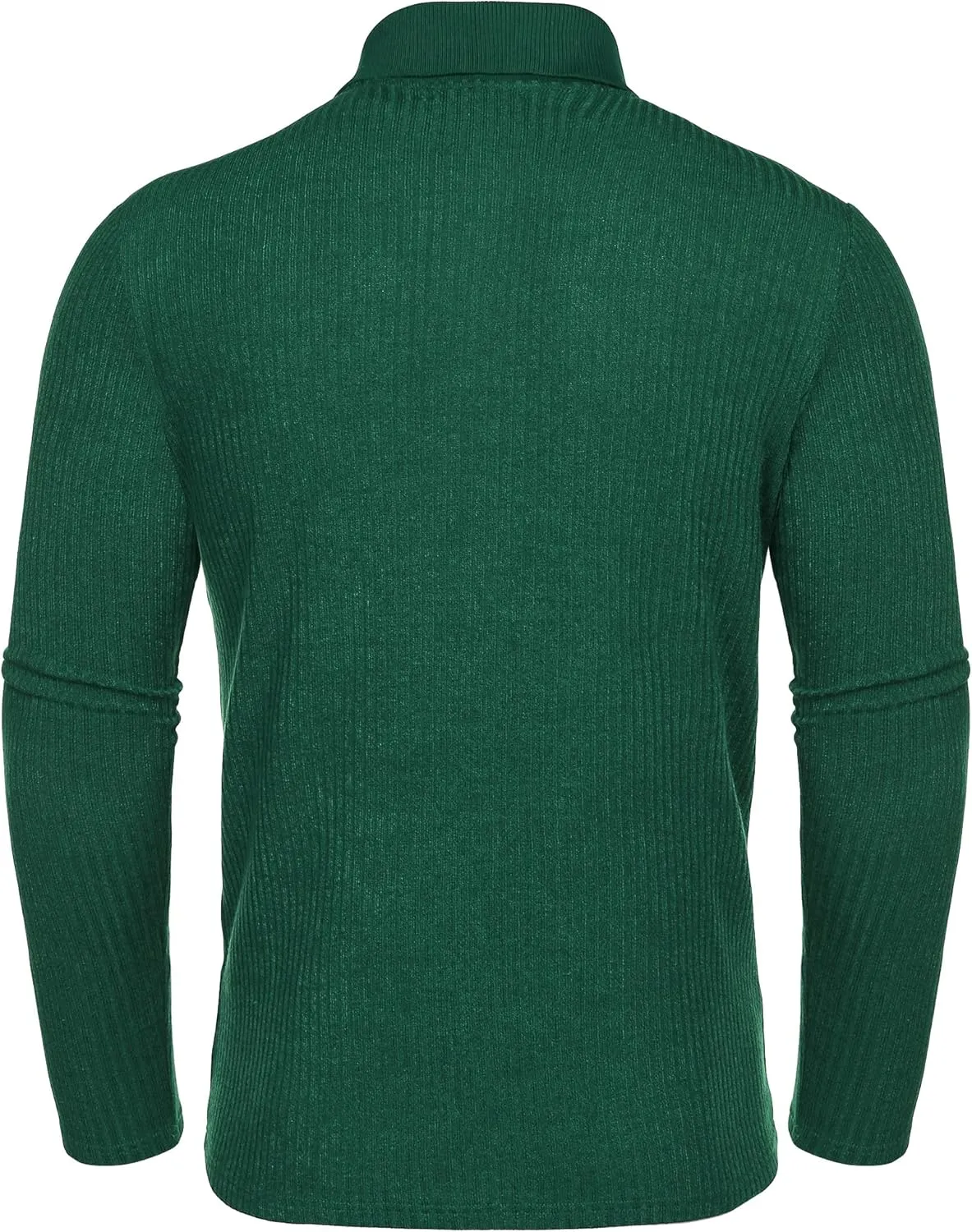 COOFANDY Men's Stretch Muscle Tshirts Long Sleeve Knit Tees Casual Slim Fit Polo Shirts