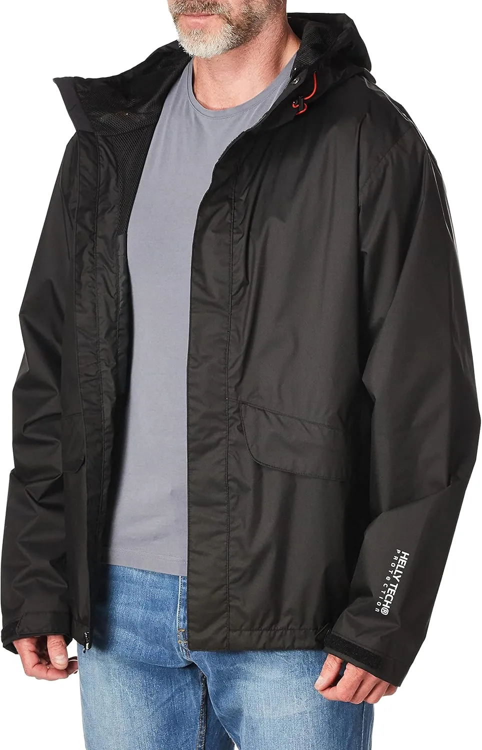Helly-Hansen Manchester Waterproof Rain Jackets for Men Featuring Breathable Water- and Windproof Construction, Storm Flap