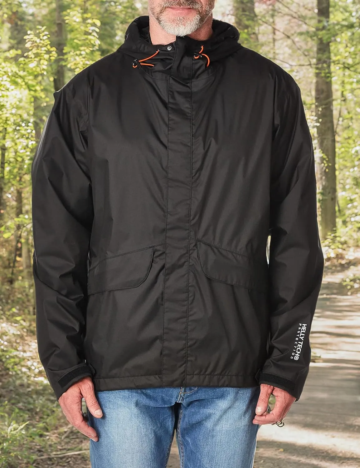 Helly-Hansen Manchester Waterproof Rain Jackets for Men Featuring Breathable Water- and Windproof Construction, Storm Flap