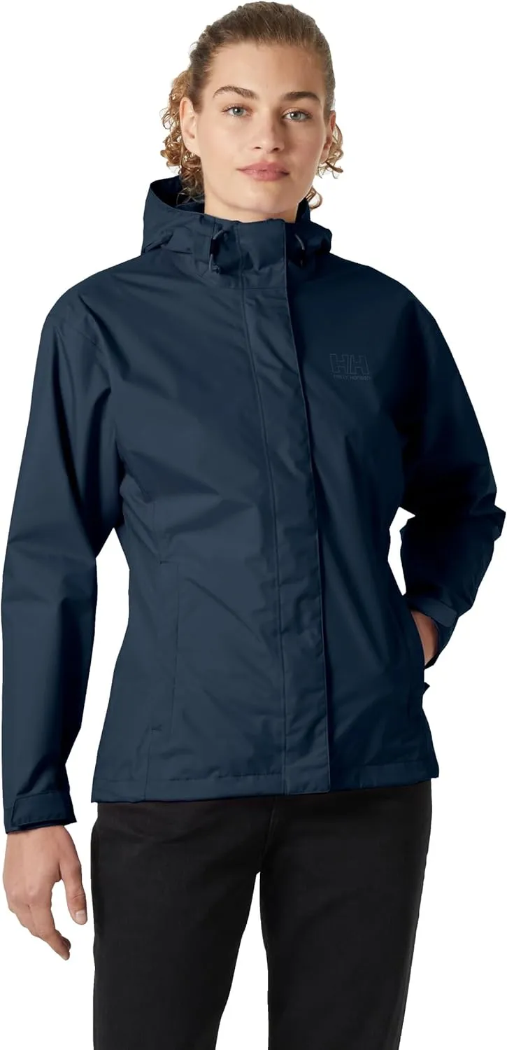 Helly Hansen Women's Seven J Waterproof, Windproof, and Breathable Rain Jacket with Hood