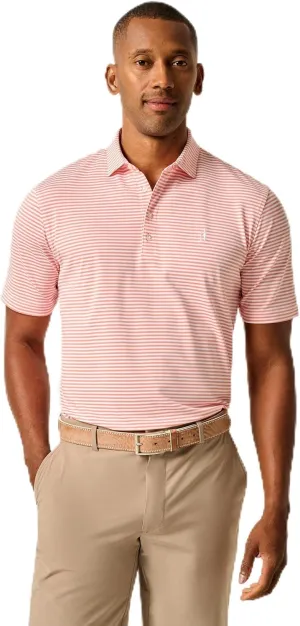 johnnie-O Performance Mesh Polo - Hunter Stripe