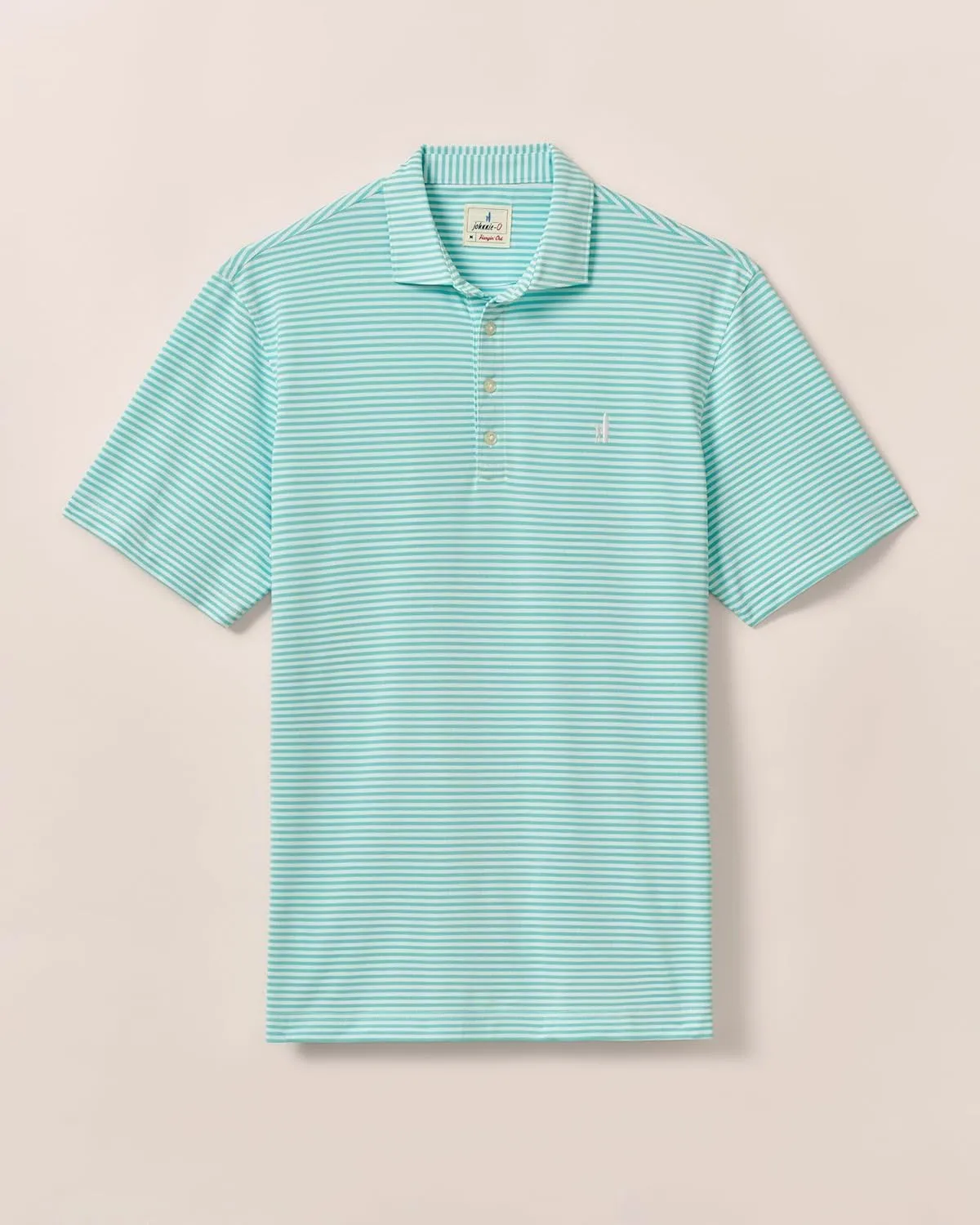 johnnie-O Performance Mesh Polo - Hunter Stripe