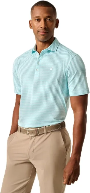 johnnie-O Performance Mesh Polo - Hunter Stripe