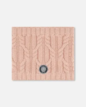Knit Neckwarmer Light Pink