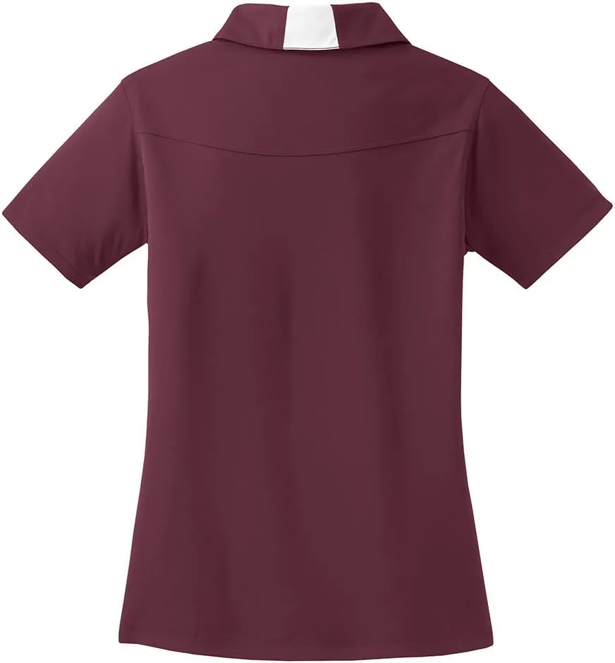 Ladies Moisture Wicking 2 Tone Micropique Golf Polos in Sizes XS-4XL
