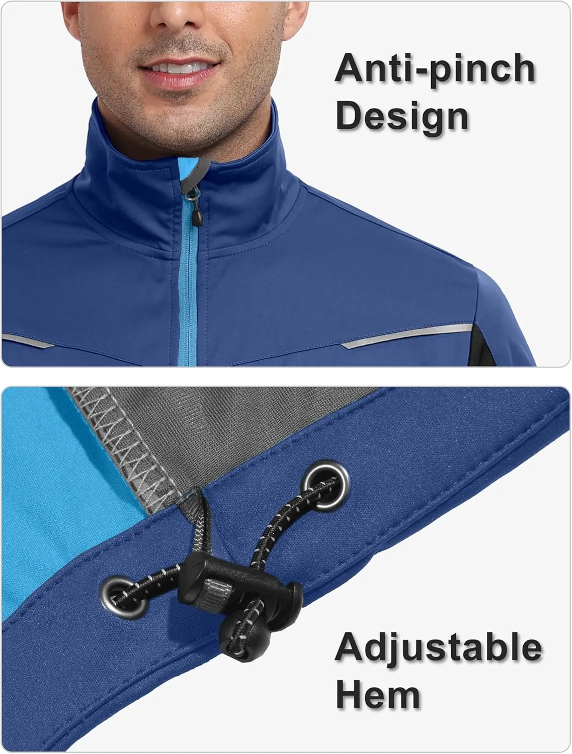 Little Donkey Andy Men's Lightweight Softshell Vests Short Sleeve Jackets for Golfing Hiking Running