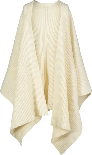 Lucky Brand Women's Rib Knit Ruana, Shawl Wrap Poncho, Stylish & Comfortable