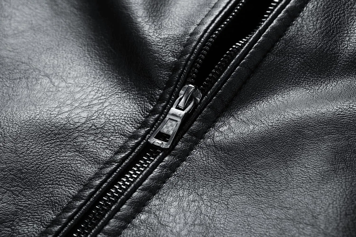 Mens Casual Stand Collar Faux Leather Jacket Biker Motorcycle Jackets