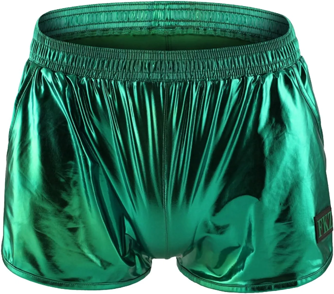 Men's Leather Underwear Sexy Boxer Underpants Bronzed Faux Leather Stretch Pants Fashion Stretch Briefs