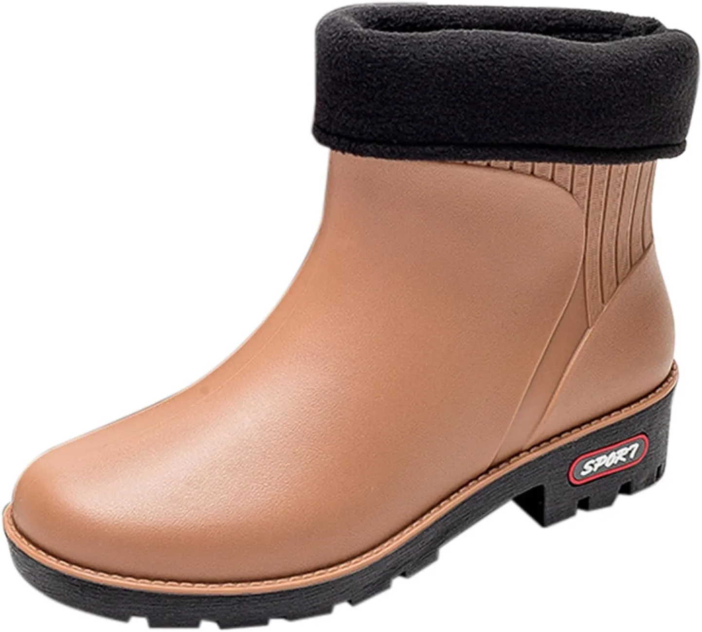 Men's Rain Boots Rubber Work Boots Rain Boots Waterproof Ankle Short Mud Boots for Men Non Slip Hunting Boots