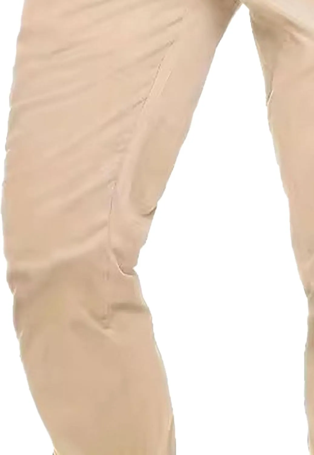 Men's Skinny Slim Fit Stretch Pants Lightweight Stretch Hiking Slack Mid Rise with Flex Waist Trousers
