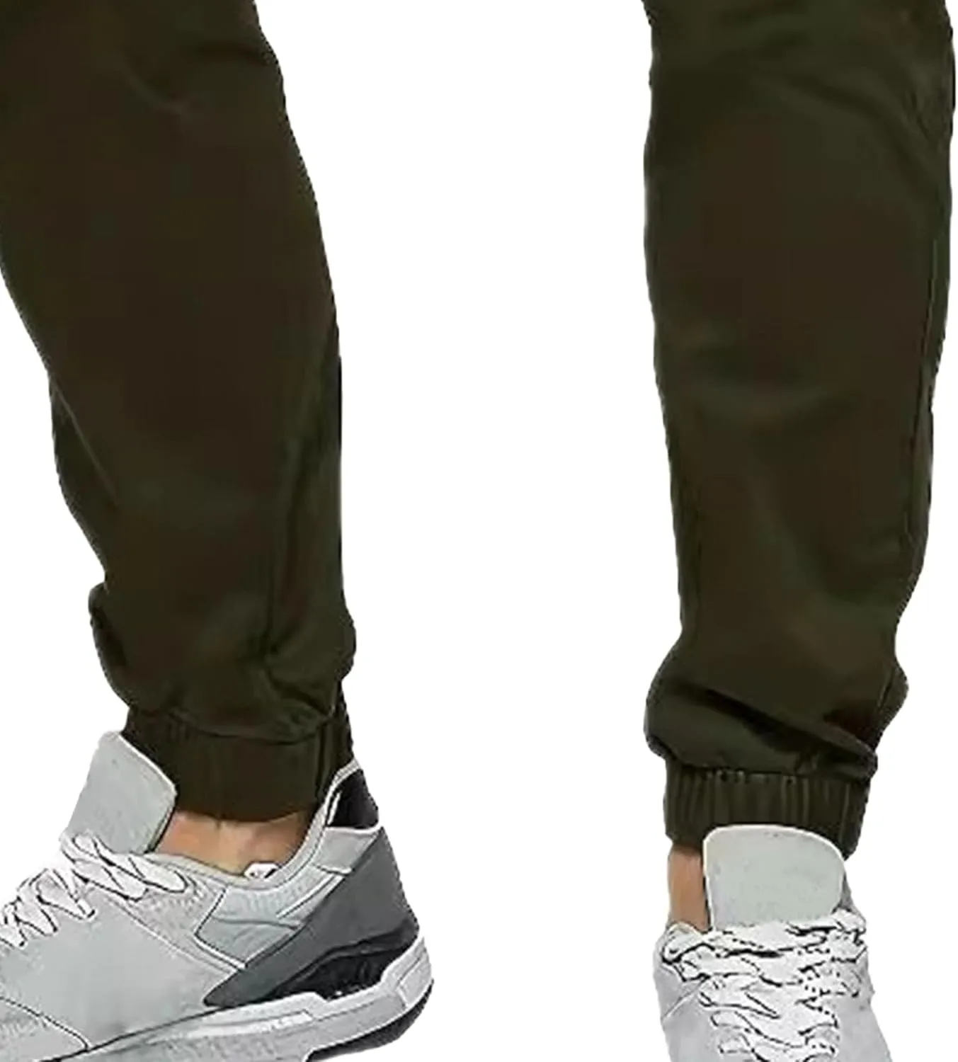Men's Skinny Slim Fit Stretch Pants Lightweight Stretch Hiking Slack Mid Rise with Flex Waist Trousers