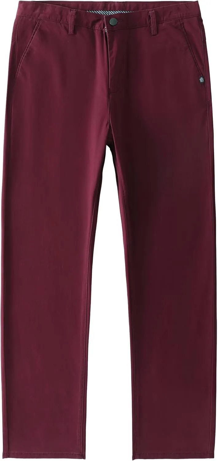 Men's Slim-Fit Stretch Cotton Fashion Tapered Casual Chino Pants