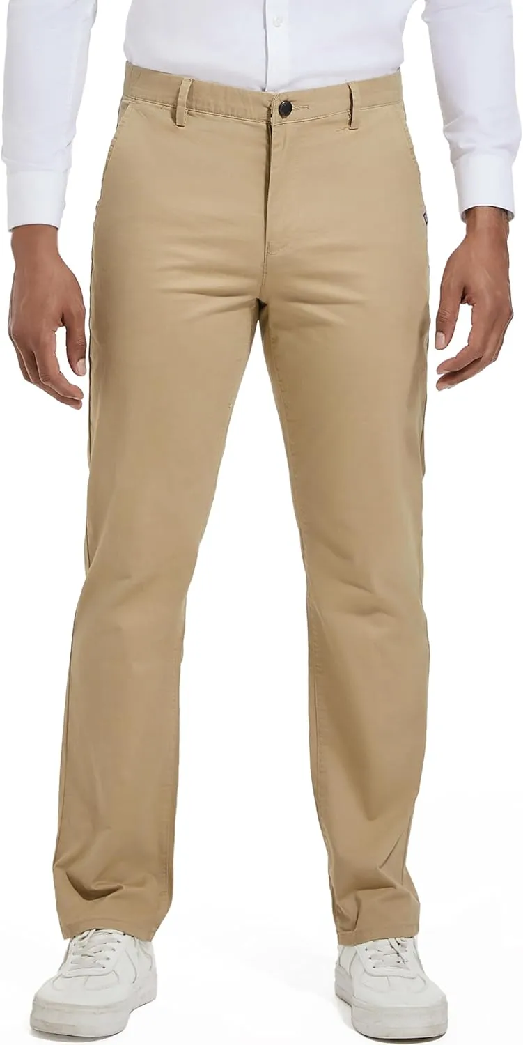 Men's Slim-Fit Stretch Cotton Fashion Tapered Casual Chino Pants