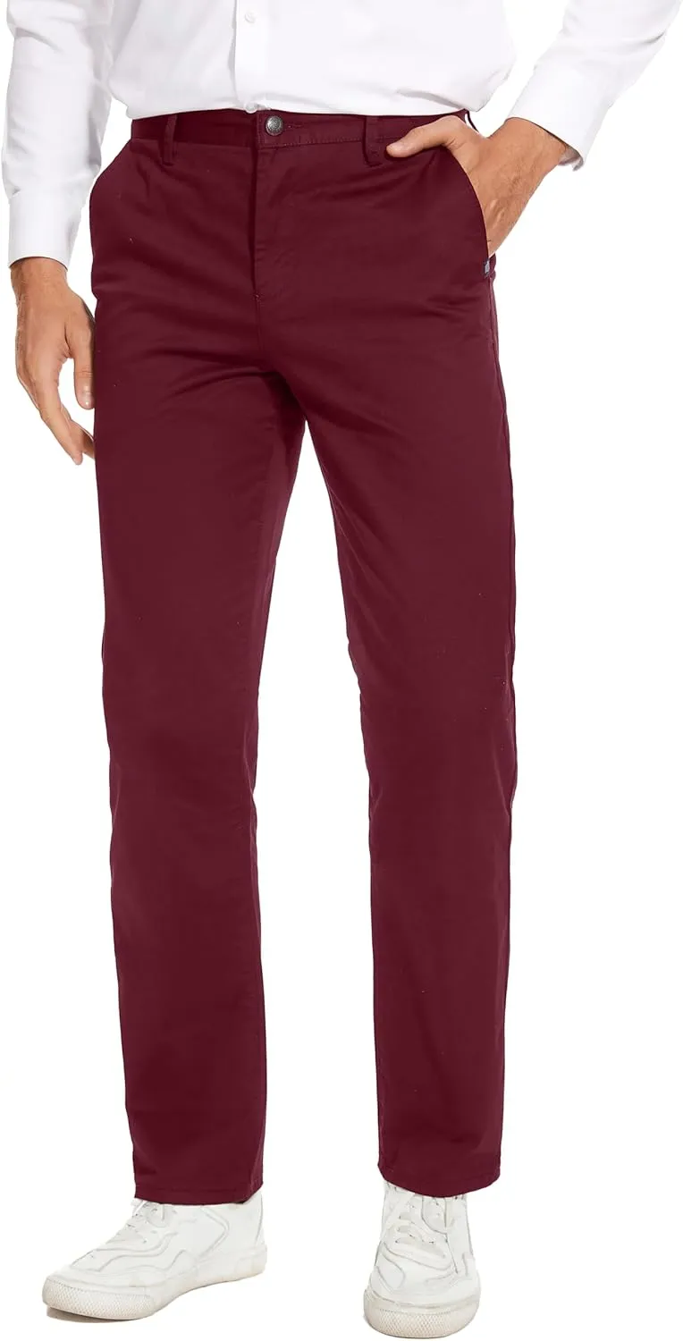 Men's Slim-Fit Stretch Cotton Fashion Tapered Casual Chino Pants