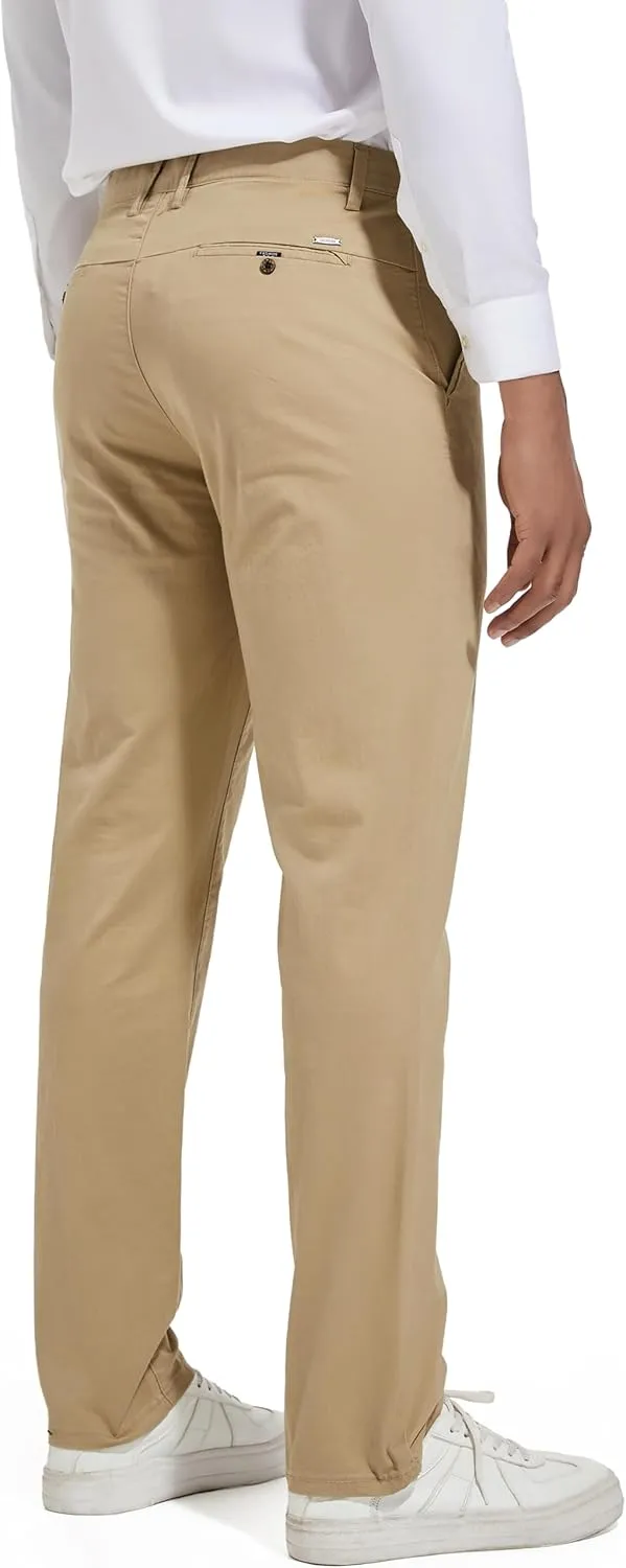 Men's Slim-Fit Stretch Cotton Fashion Tapered Casual Chino Pants