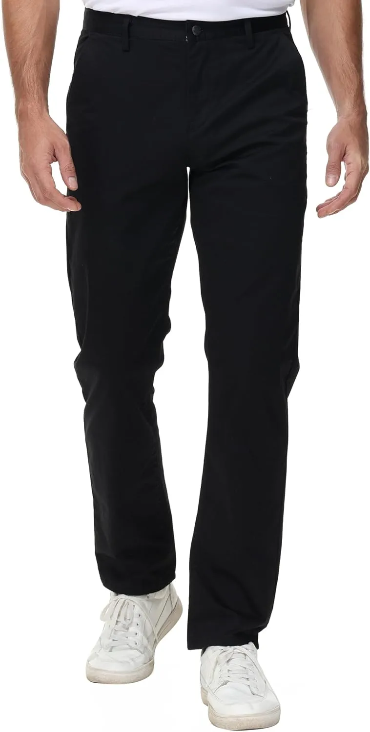 Men's Slim-Fit Stretch Cotton Tapered Casual Chino Pants