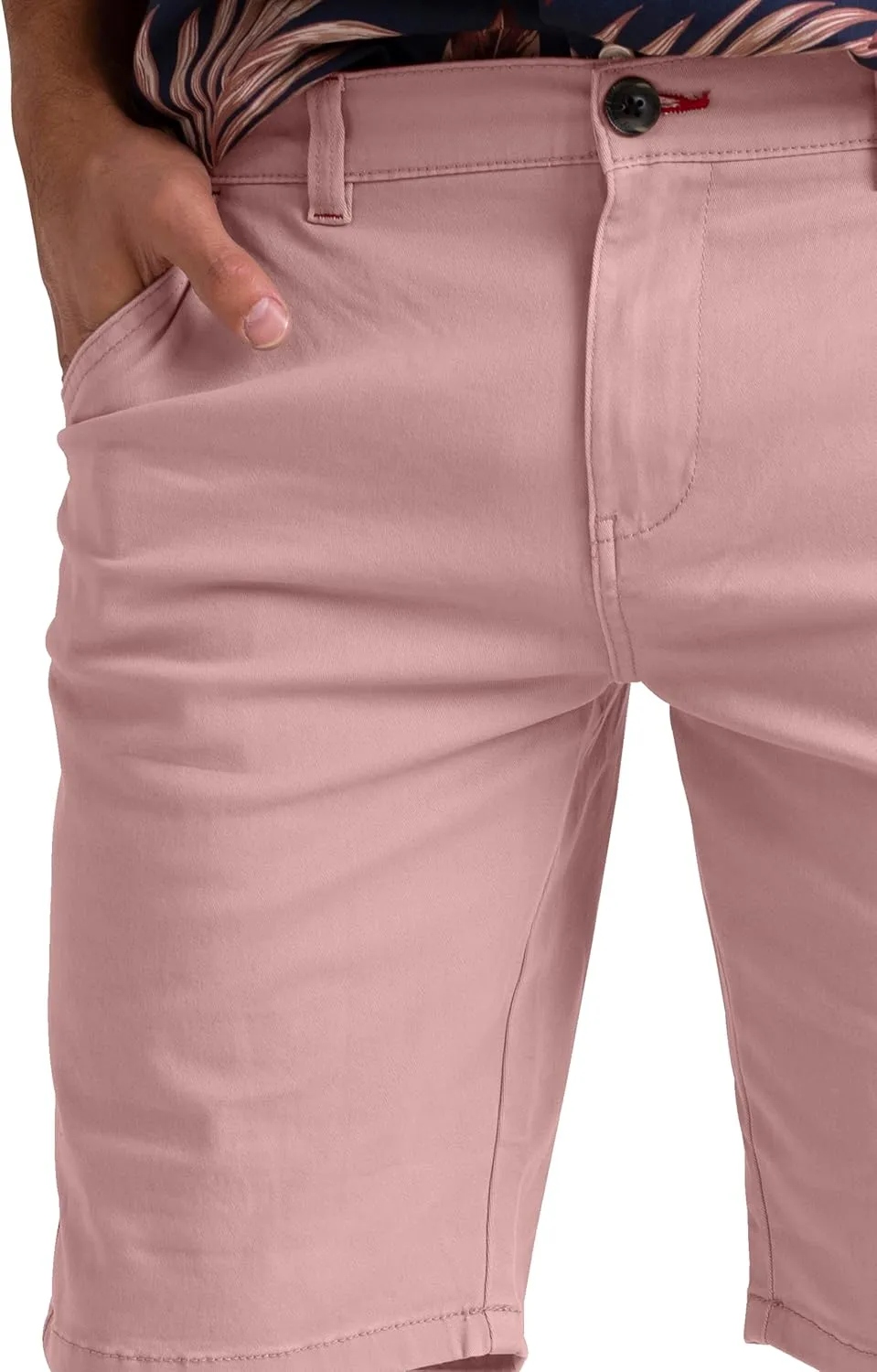 Mens Stretch Chino Casual Slim Fit Golf Summer Beach Comfort Stretch Shorts Half Pants
