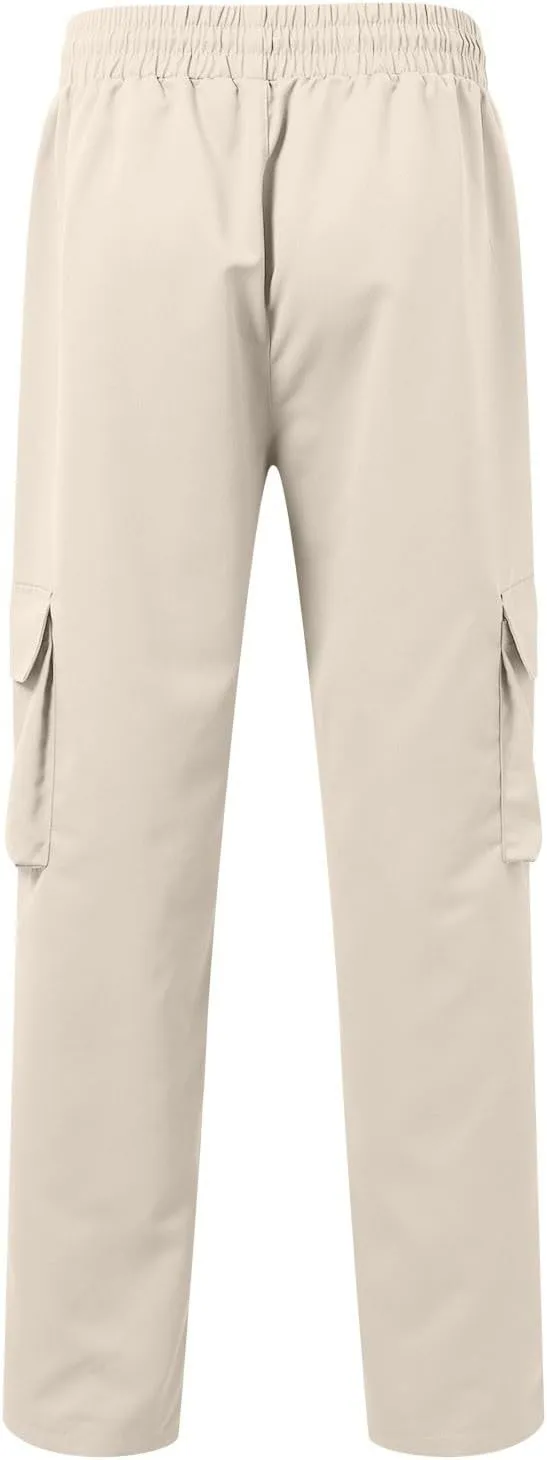 Mens Summer Cargo Pants Stretch Tactical Pants Multi Pockets Hiking Ripstop Breathable Stretch Stylish Slim Fit Trousers