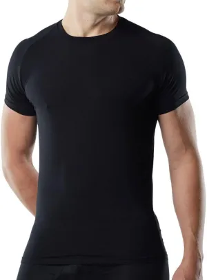 Mr. Davis Men's Bamboo Viscose Traditional Cut Crew Neck Undershirt - Stylish Crew Neck Undershirts for a 6 Pack