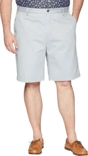 Nautica Men's Big and Tall Cotton Twill Flat Front Chino Short