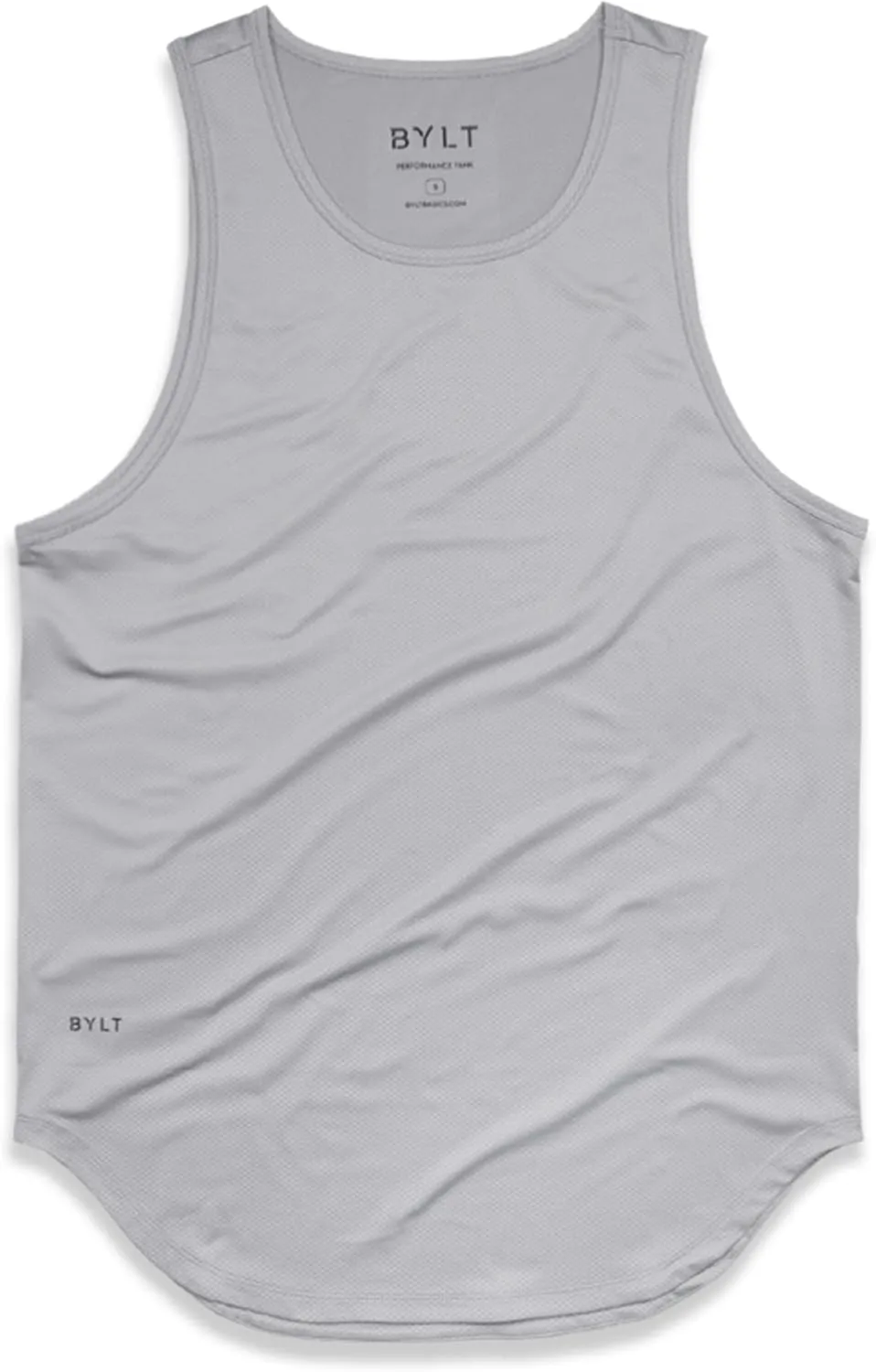 Performance Drop-Cut Men's Tank Shirt  Athletic Drop Cut Sleeveless Top  Moisture Wicking, Quick-Dry, Tapered Fit