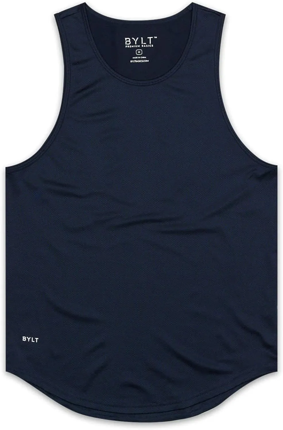 Performance Drop-Cut Men's Tank Shirt  Athletic Drop Cut Sleeveless Top  Moisture Wicking, Quick-Dry, Tapered Fit
