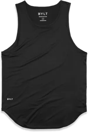 Performance Drop-Cut Men's Tank Shirt  Athletic Drop Cut Sleeveless Top  Moisture Wicking, Quick-Dry, Tapered Fit