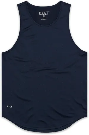 Performance Drop-Cut Men's Tank Shirt  Athletic Drop Cut Sleeveless Top  Moisture Wicking, Quick-Dry, Tapered Fit