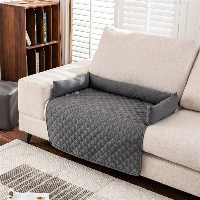 Pet Sofa mat with Quilted Cushion Design