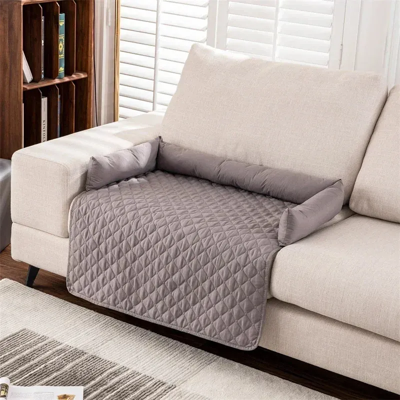 Pet Sofa mat with Quilted Cushion Design