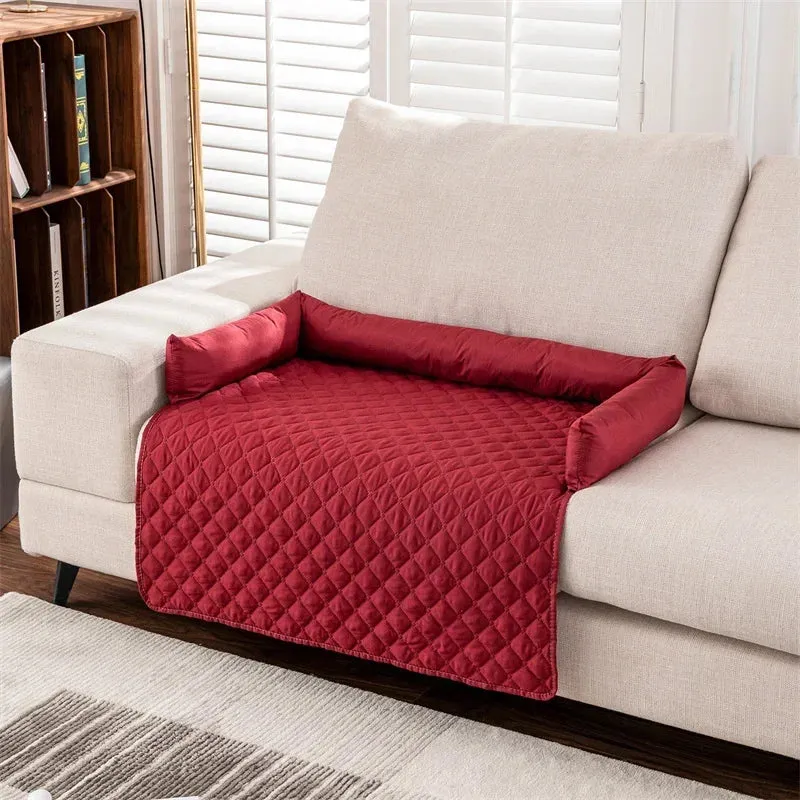 Pet Sofa mat with Quilted Cushion Design