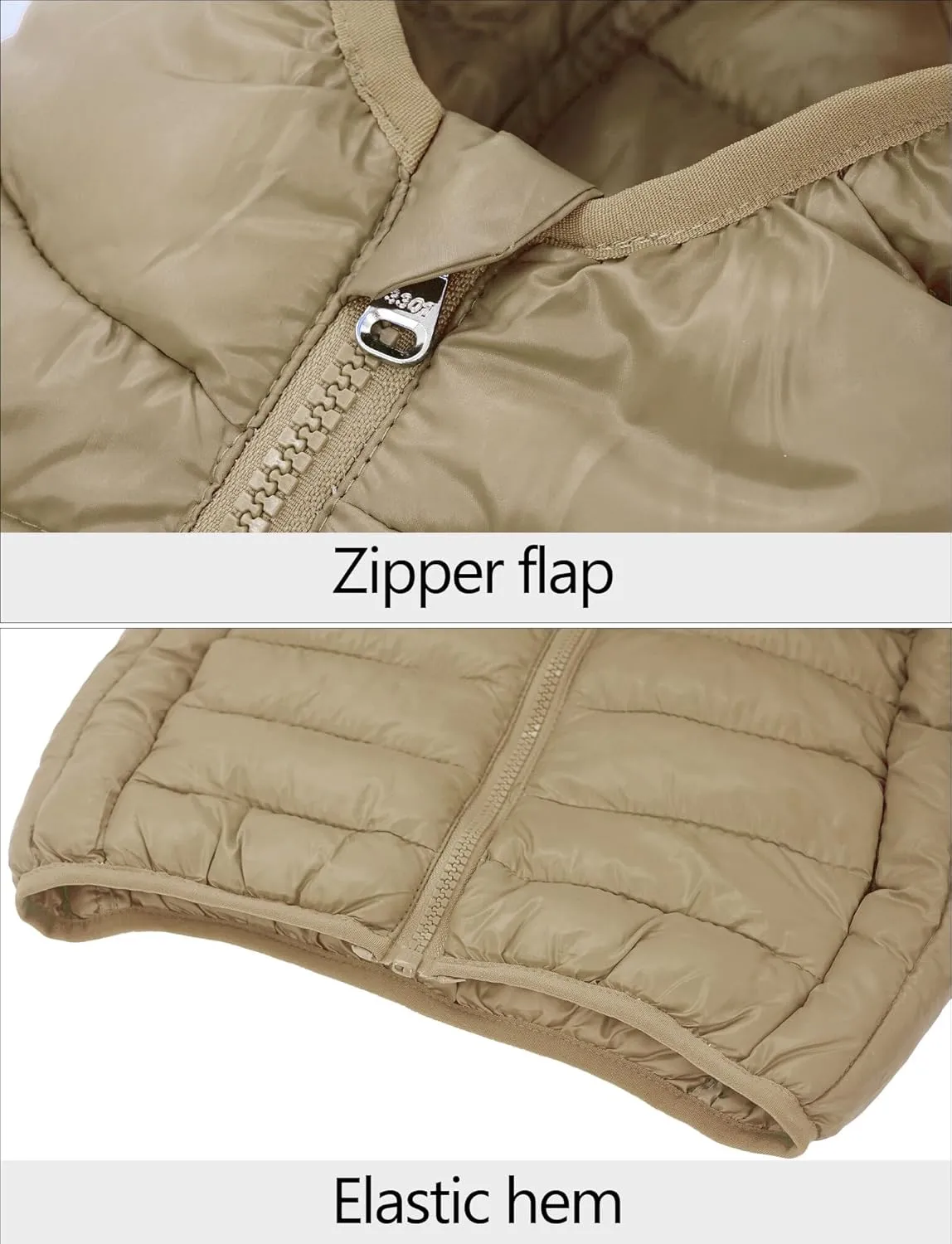 SEAUR Boys Girls Hooded Winter Puffer Jackets Lightweight Windproof Down Coat Warm Quilted Padded Outwear