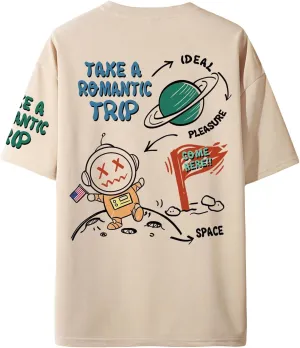 SOLY HUX Men's Oversized Graphic Tees Cartoon Letter Print T Shirt Drop Shoulder Short Sleeve Casual Tops