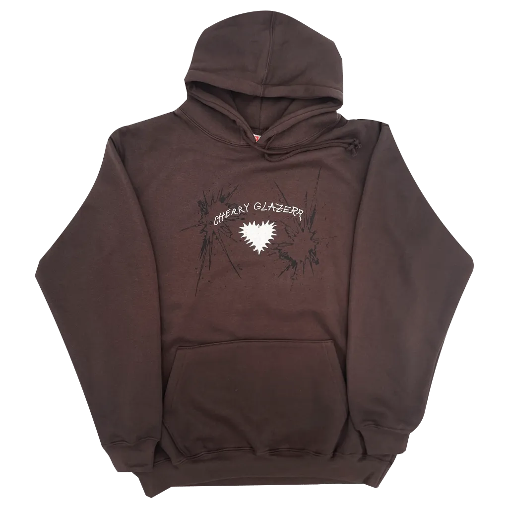 Spikey Heart Brown Hoodie