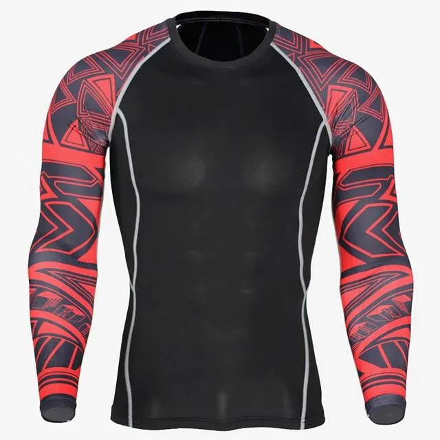 Thermal Mens Underwear   Long Sleeve Fitness Tights