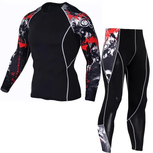 Thermal Mens Underwear   Long Sleeve Fitness Tights