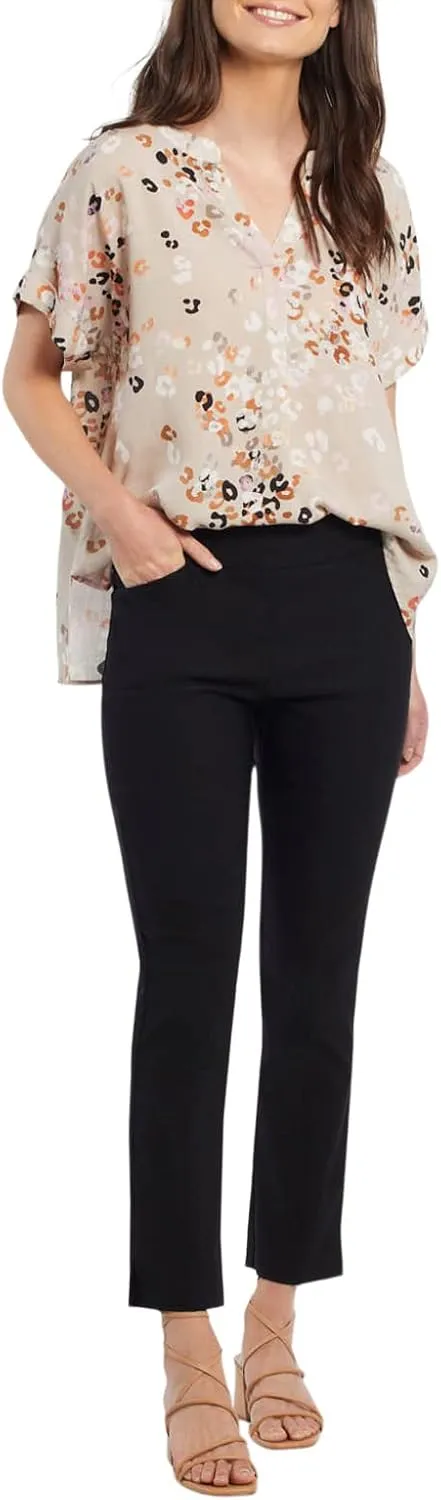 Tribal Women's Performance Stretch Pull on Slimming Ankle Pants