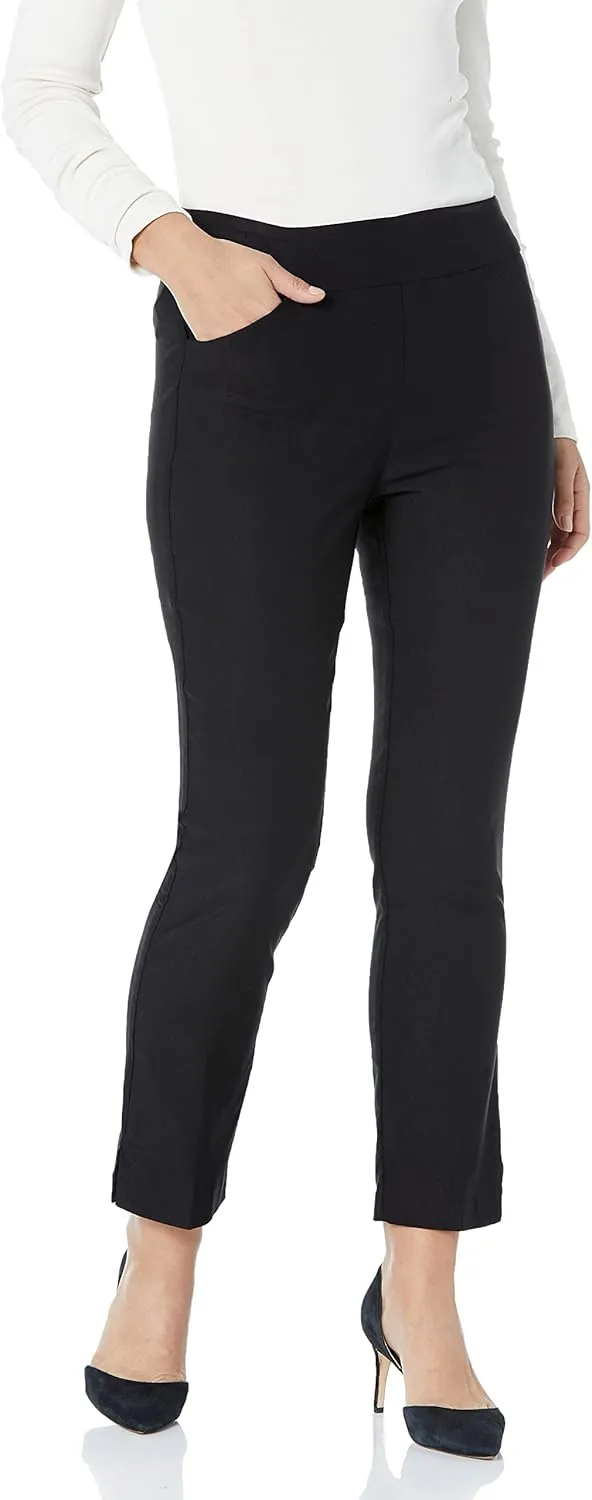Tribal Women's Performance Stretch Pull on Slimming Ankle Pants