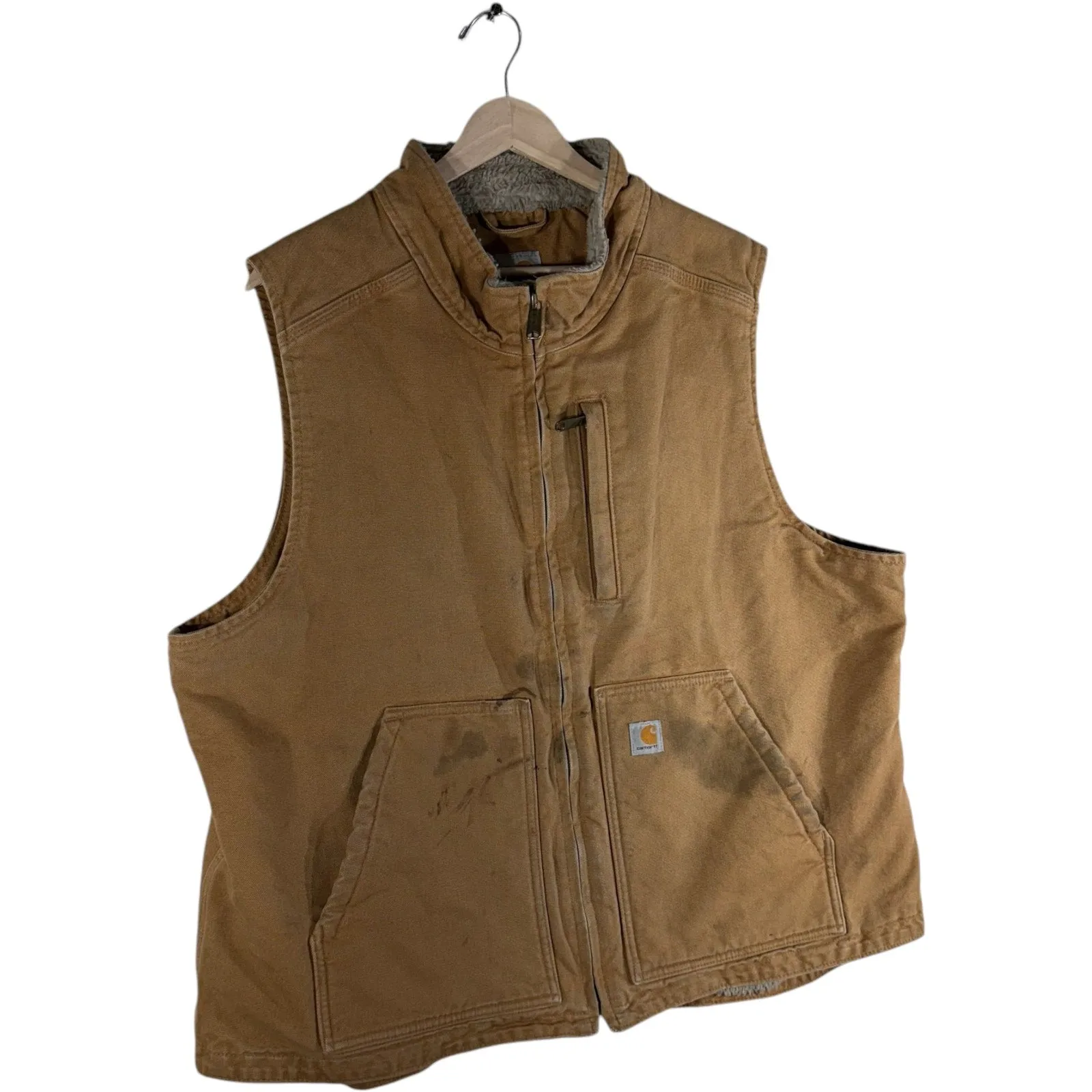 Vintage Carhartt Sherpa Lined Workwear Vest