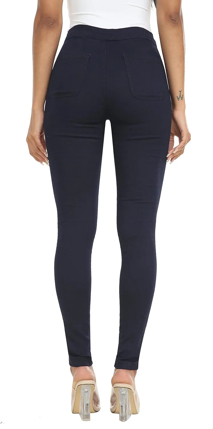 WAYRUNZ Womens High Waisted Pants Stretch Legging Jeans