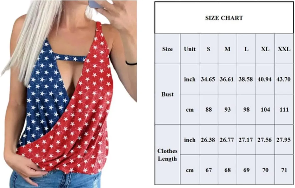 Womens Leopard American Flag Star Tank Tops Cute July 4th Independence Day Sunflower Graphic Tees T-Shirts
