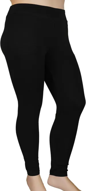Women's Plus Size Comfy Stretch Ankle Length Leggings Yoga Stretch Pants