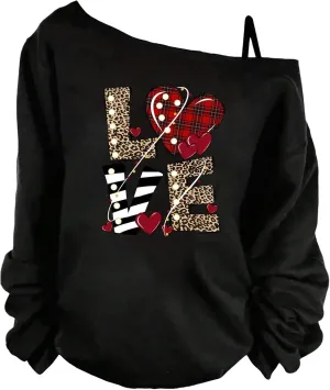 Women's Plus Size Leopard Graphic Tees Cold Shoulder Long Sleeve Vintage Y2K Tops Funny T Shirt